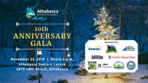 graphic showing the sponsors for the 10th Anniversary Gala